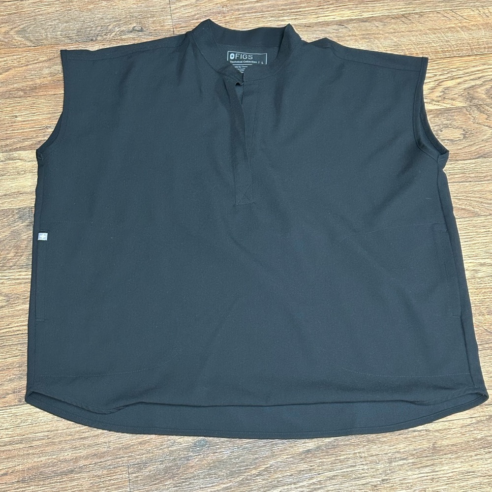 FIGS Rafaela Oversized Scrub Top Large Black